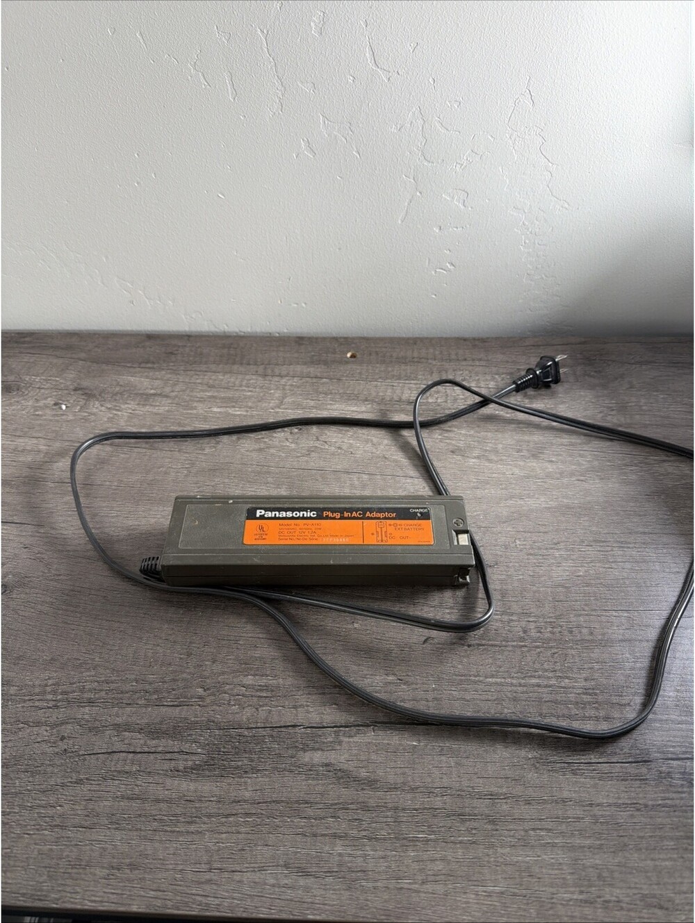 Panasonic Plug-In AC Adaptor PV-A110 Camcorder Power Supply Black